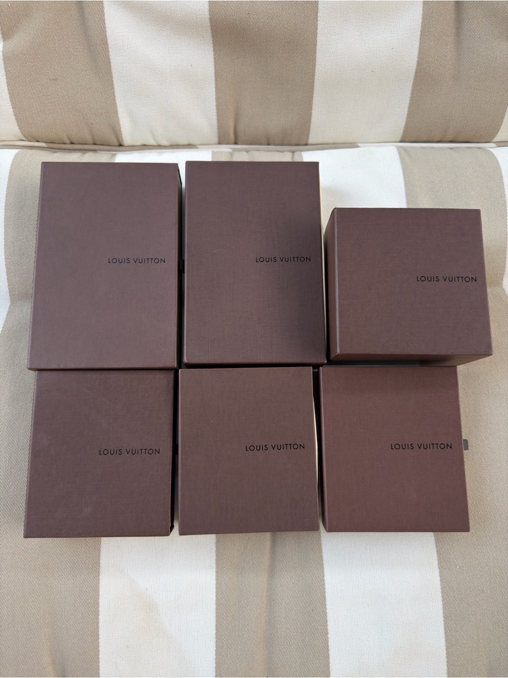 Louis Vuitton Gift Boxes Fit Long Medium Wallet Card Holder Keychain Lot of 6 - Picture 11 of 11